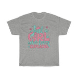 Just A Girl Who Loves Cupcakes - Unisex Heavy Cotton Tee - Gift Idea for Bakery Small Business Entrepreneur