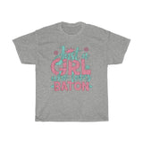 Just A Girl Who Loves Baton - Unisex Heavy Cotton Tee - Gift Idea for Baton Twirling Coach Club Small Business Entrepreneur