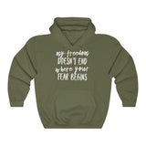 My Freedom Doesn't End Where Your Fear Begins - Unisex Heavy Blend™ Hooded Sweatshirt