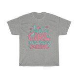 Just A Girl Who Loves Boating - Unisex Heavy Cotton Tee - Gift Idea for Marina Ship's Store Boater Captain Pontoon Gift Shop Small Business Entrepreneur