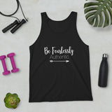 Fearlessly Authentic - Unisex Tank Top - Entrepreneur Gift and Small Business Owner Motivation Tips