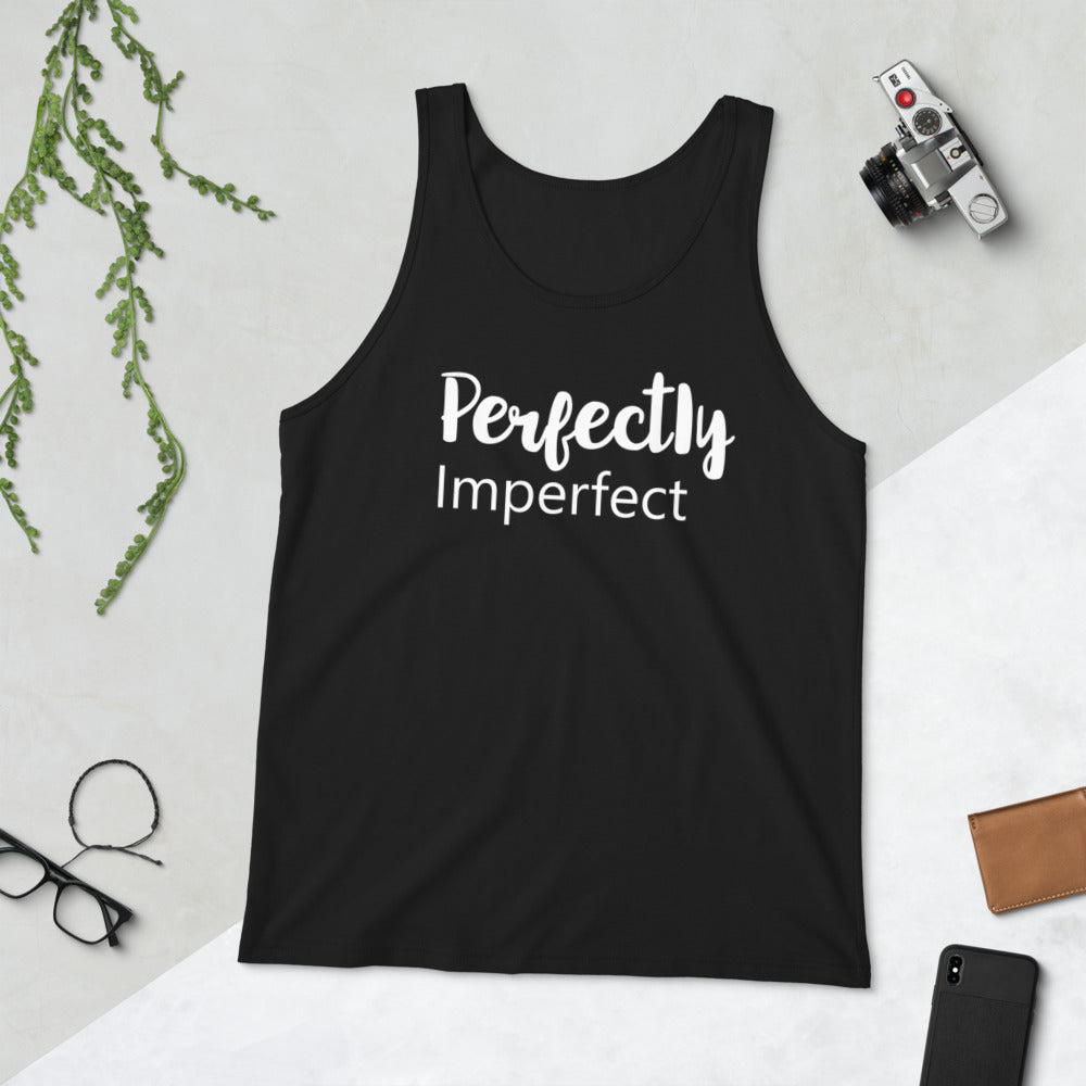 Perfectly Imperfect - Unisex Tank Top - The Entrepreneur In Me Says - Motivation Inspiration Gift for Small Business Owner