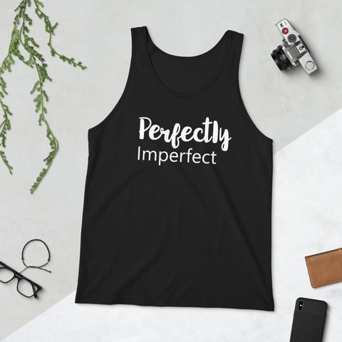 Perfectly Imperfect - Unisex Tank Top - The Entrepreneur In Me Says - Motivation Inspiration Gift for Small Business Owner