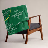Be the Reason Someone Smiles Today - Throw blanket - 50×60 - The Entrepreneur In Me Says - Motivation Gift