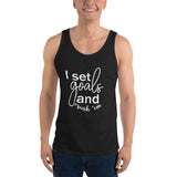 I Set Goals and Crush Em - Unisex Tank Top - The Entrepreneur In Me Says - Small Business Gift