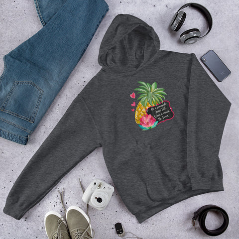 Infinitypreneur Seven Day Reboot Pineapple - Unisex Hoodie - Stand Tall Wear a Crown Be Sweet