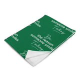 Be the Reason Someone Smiles Today - Throw blanket - 50×60 - The Entrepreneur In Me Says - Motivation Gift