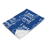 I Set Goals and Crush Em - Throw blanket - 50×60 Entrepreneur Small Business Owner Gift