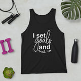 I Set Goals and Crush Em - Unisex Tank Top - The Entrepreneur In Me Says - Small Business Gift