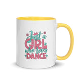 Just a Girl Who Loves Dance - Mug with Color Inside