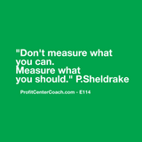 E114 - Social Square 12" x 12" Inspirational Canvas Wall Hanging - “Don’t measure what you can. Measure what you should.” PSheldrake