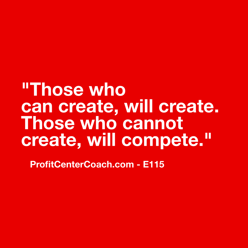 E115 - Social Square 12" x 12" Inspirational Canvas Wall Hanging - “Those who can create, will create. Those who cannot create, compete.”