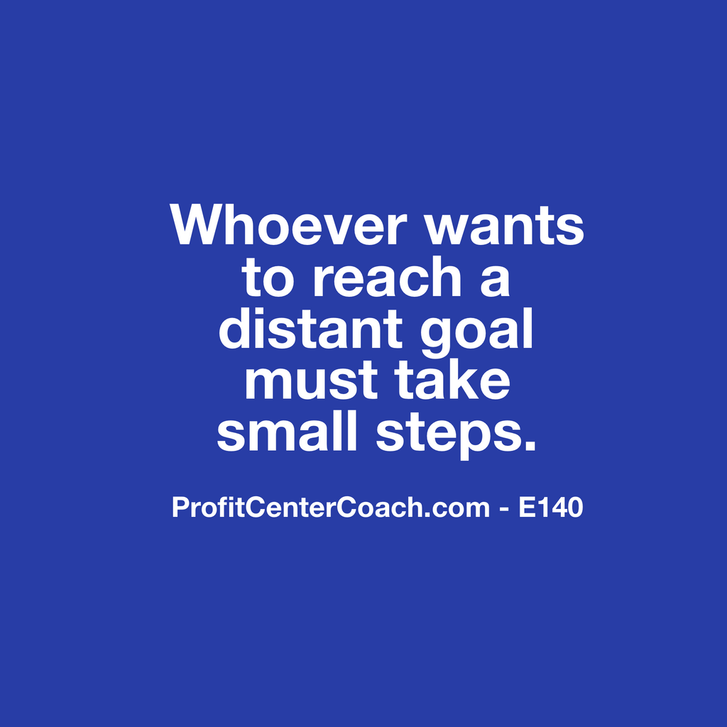 E140 - Social Square 12" x 12" Inspirational Canvas Wall Hanging -“Whoever wants to reach a distant goal must take small steps.”