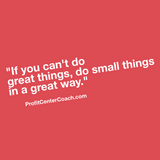 E151 - Social Square 12" x 12" Inspirational Canvas Wall Hanging - “If you can’t do great things, do small things in a great way.”