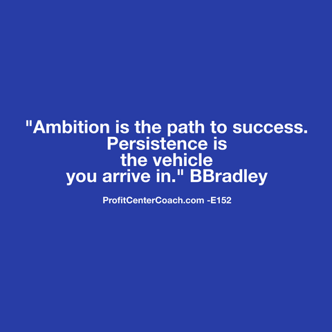 E152 - Social Square 12" x 12" Inspirational Canvas Wall Hanging - “Ambition is the path to success. Persistence is the vehicle you drive in.” BBradley