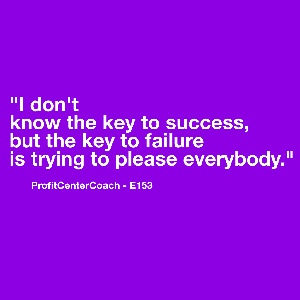 E153 - Social Square 12" x 12" Inspirational Canvas Wall Hanging - “I don’t know the key to success, but the key to failure is trying to please everybody.”