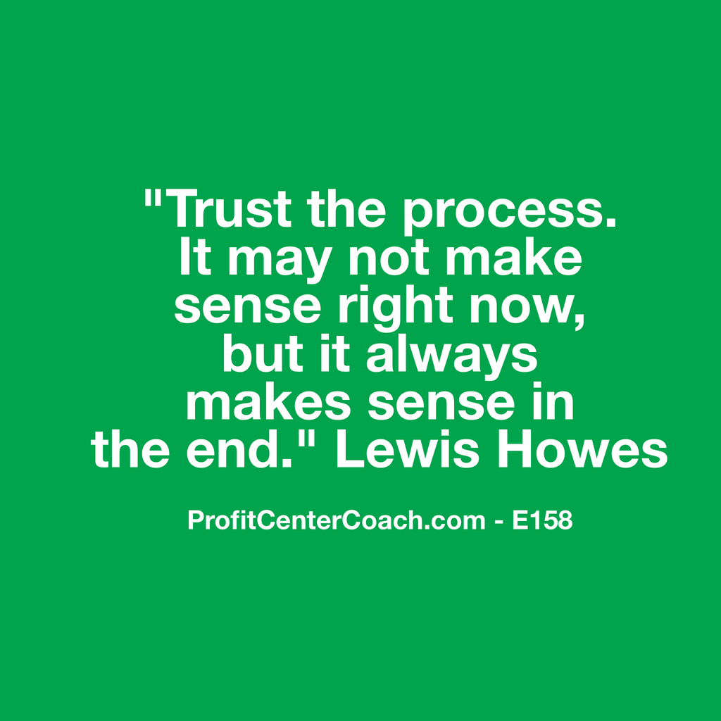 E158 - Social Square 12" x 12" Inspirational Canvas Wall Hanging - “Trust the process.  It may not make sense right now, but it always makes sense in the end.” Lewis Howes
