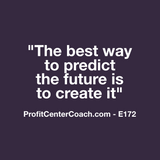 E172 - Social Square 12" x 12" Inspirational Canvas Wall Hanging - “The best way to predict the future is to create it.”