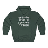 My Freedom Doesn't End Where Your Fear Begins - Unisex Heavy Blend™ Hooded Sweatshirt