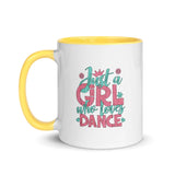 Just a Girl Who Loves Dance - Mug with Color Inside