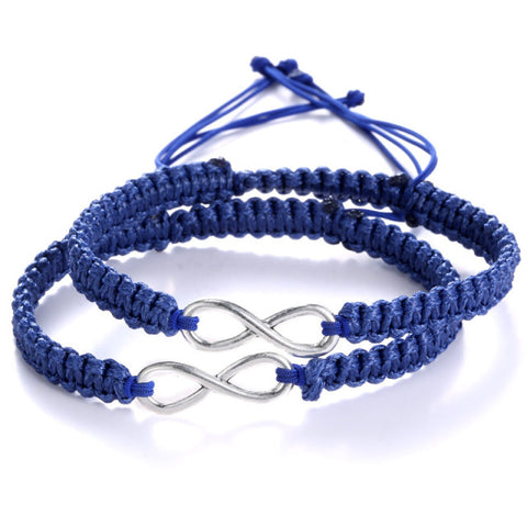Spoil Yourself - 2Pcs/Set Infinity Friendship Bracelet - Blue